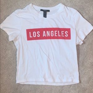 LA Crop Graphic Tee